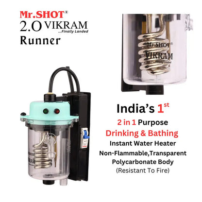 Mr.SHOT® Vikram Runner | Transparent model with built-in MCB | GREEN