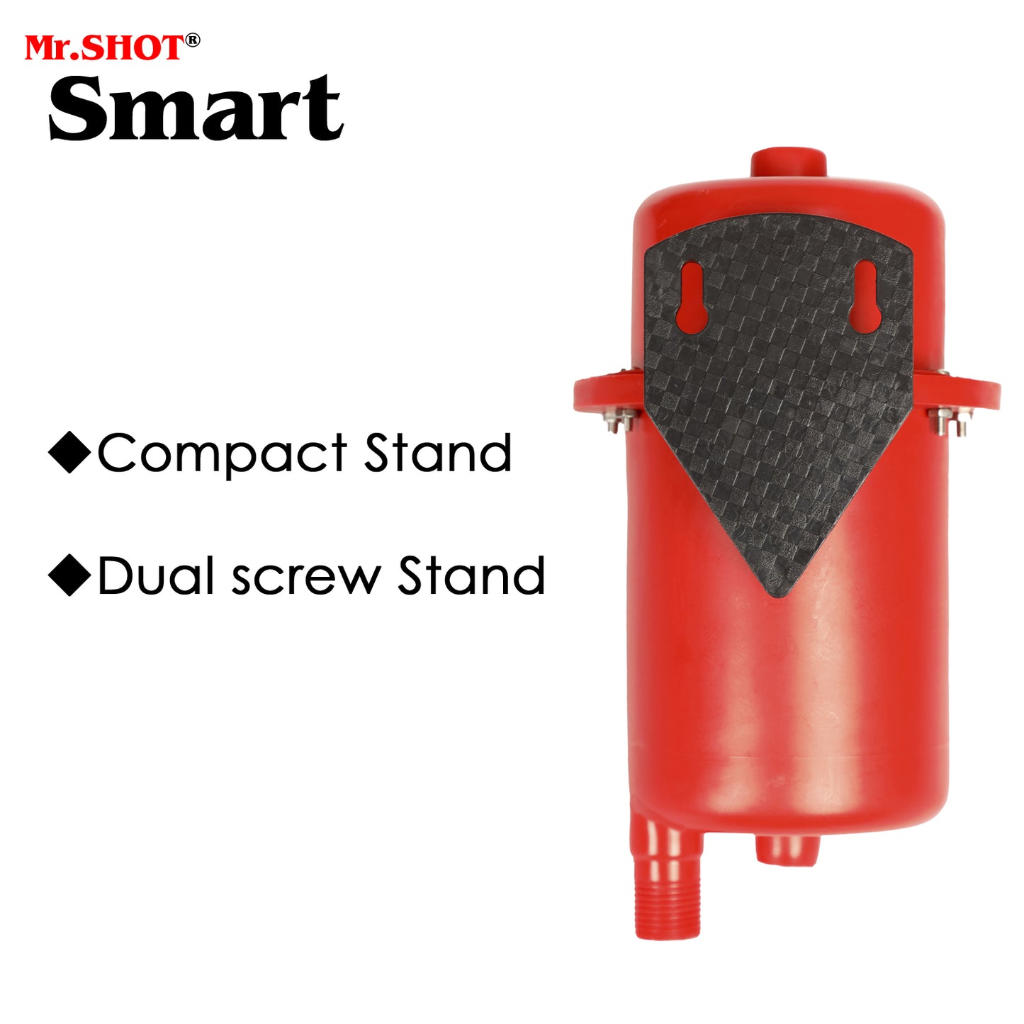 Mr.SHOT® Smart | Compact 2800W instant water heater with stainless steel heating coil for everyday use | Red