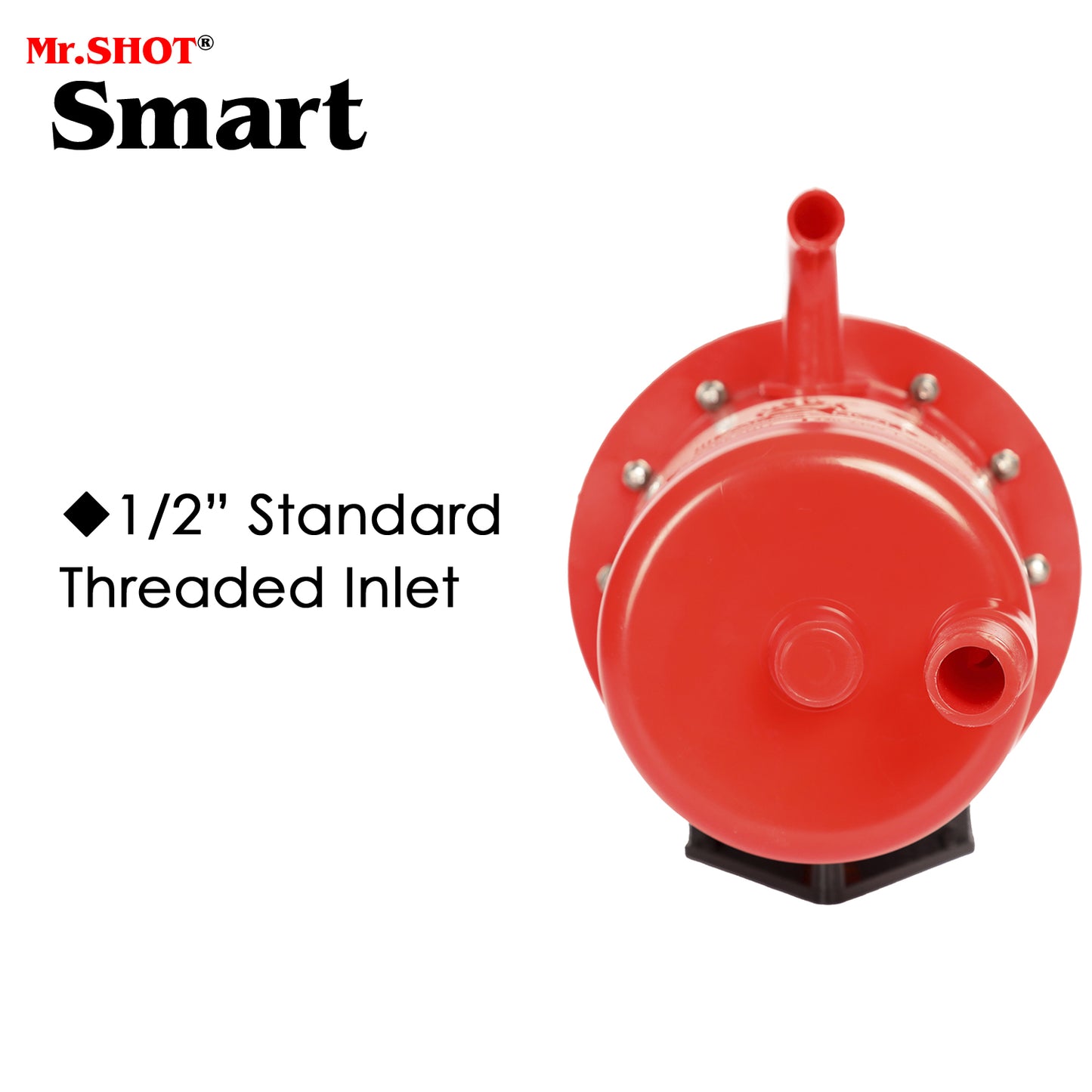 Mr.SHOT® Smart | Compact 2800W instant water heater with stainless steel heating coil for everyday use | Red
