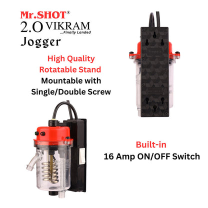 Mr.SHOT® Vikram Jogger Transparent model with built-in ON/OFF switch | RED