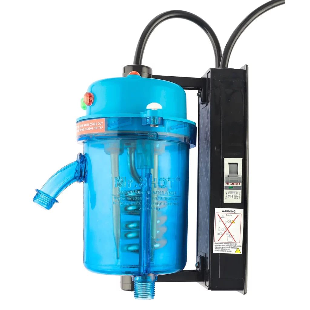 Mr.SHOT® Vikram Pro Runner |  Premium transparent model with built-in MCB | BLUE