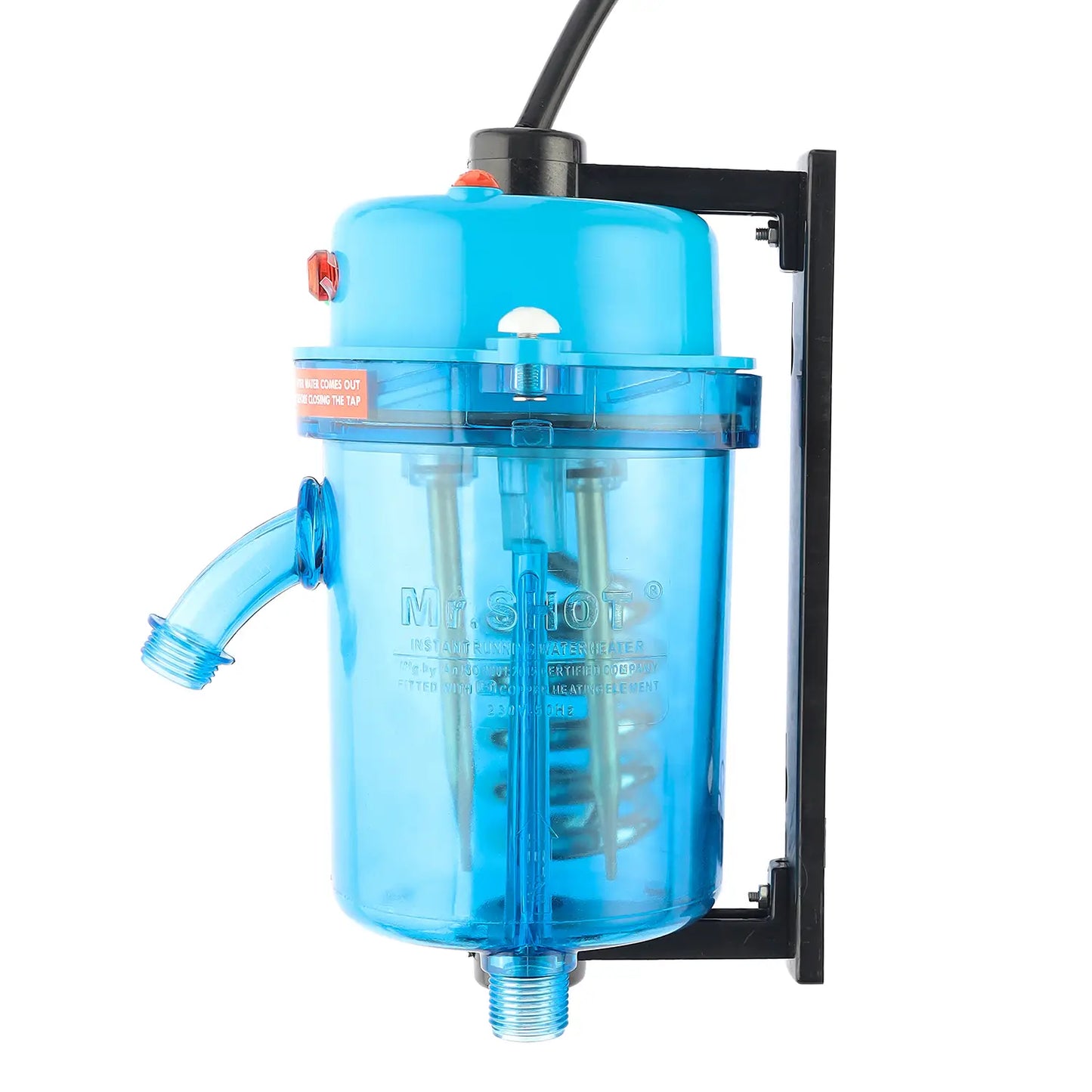 Mr.SHOT® Vikram Pro Walker | Premium transparent instant water heater with dual thermostat | BLUE