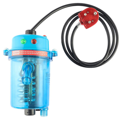 Mr.SHOT® Vikram Pro Walker | Premium transparent instant water heater with dual thermostat | BLUE