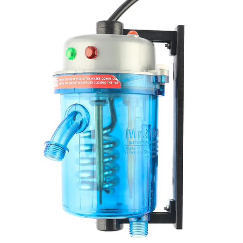 Mr.SHOT® Vikram Pro Walker | Premium transparent instant water heater with dual thermostat | GLOSS GREY