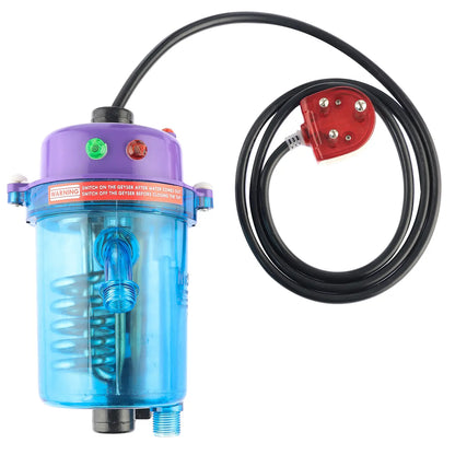 Mr.SHOT® Vikram Pro Walker | Premium transparent instant water heater with dual thermostat | LAVENDER