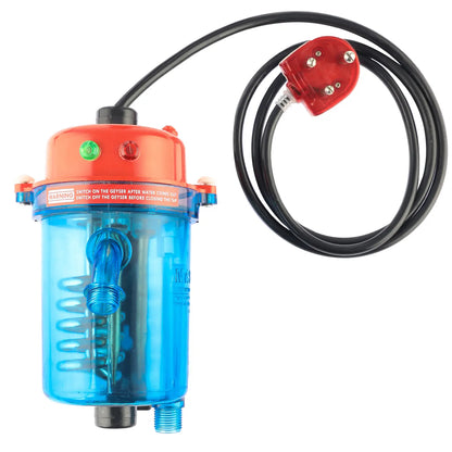 Mr.SHOT® Vikram Pro Walker | Premium transparent instant water heater with dual thermostat | RED