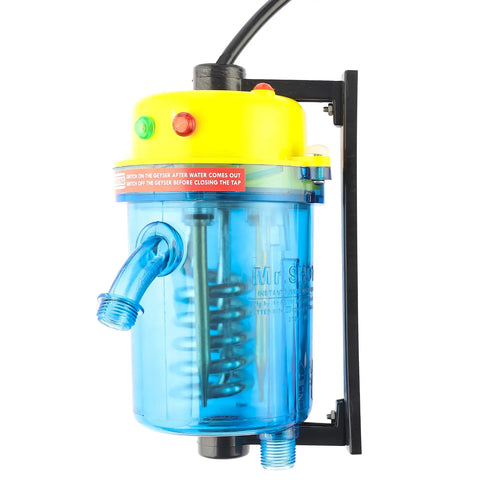 Mr.SHOT® Vikram Pro Walker | Premium transparent instant water heater with dual thermostat | YELLOW