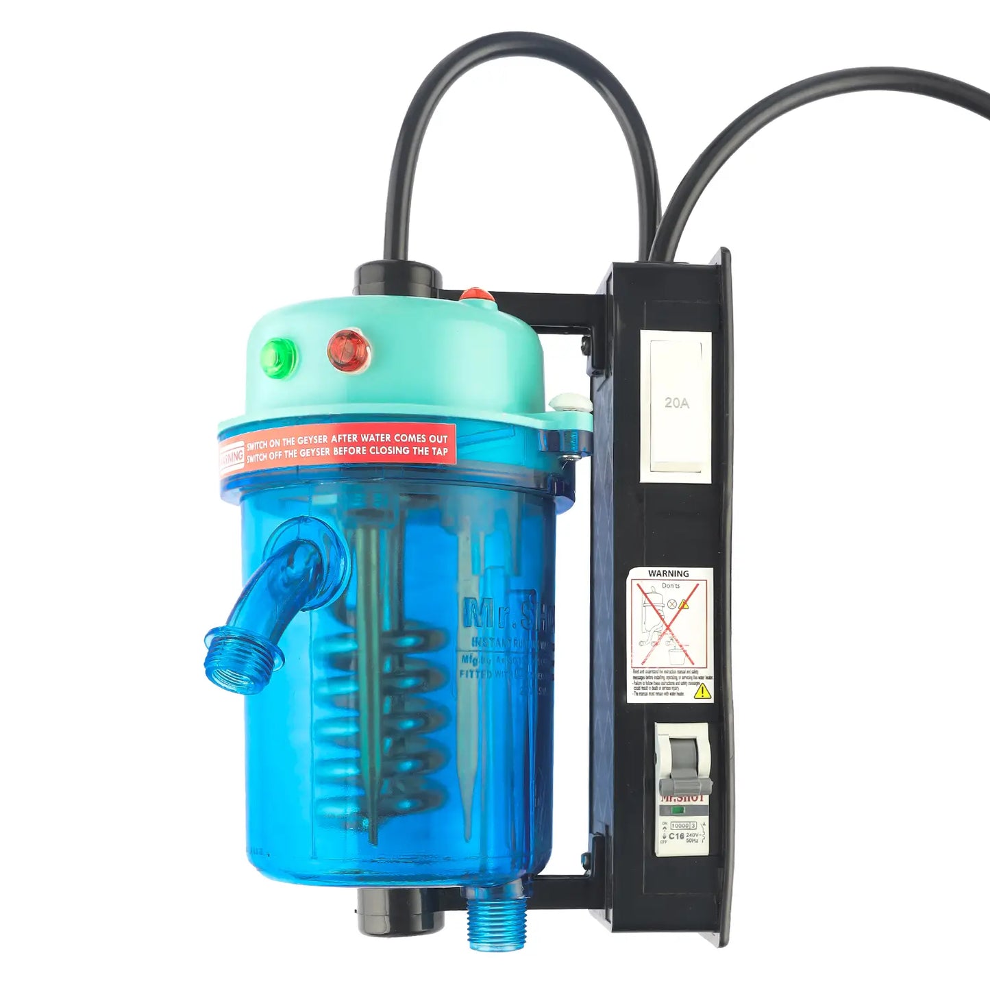 Mr.SHOT® Vikram Pro Winner | Flagship premium transparent model with ON/OFF switch and MCB | GREEN