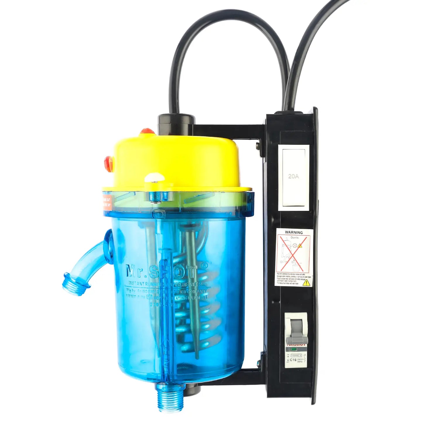 Mr.SHOT® Vikram Pro Winner | Flagship premium transparent model with ON/OFF switch and MCB | YELLOW