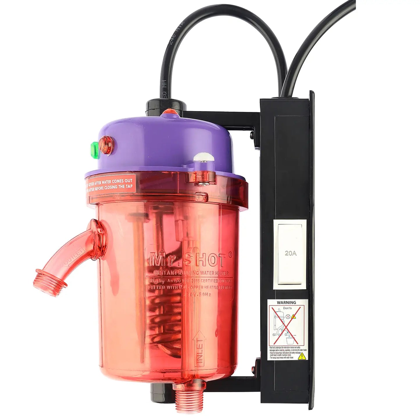 Mr.SHOT® Vikram Pro Jogger | Premium transparent model with built-in ON/OFF switch | Lavender