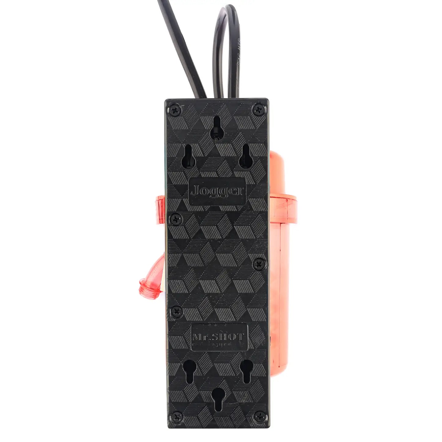 Mr.SHOT® Vikram Pro Jogger | Premium transparent model with built-in ON/OFF switch | RED