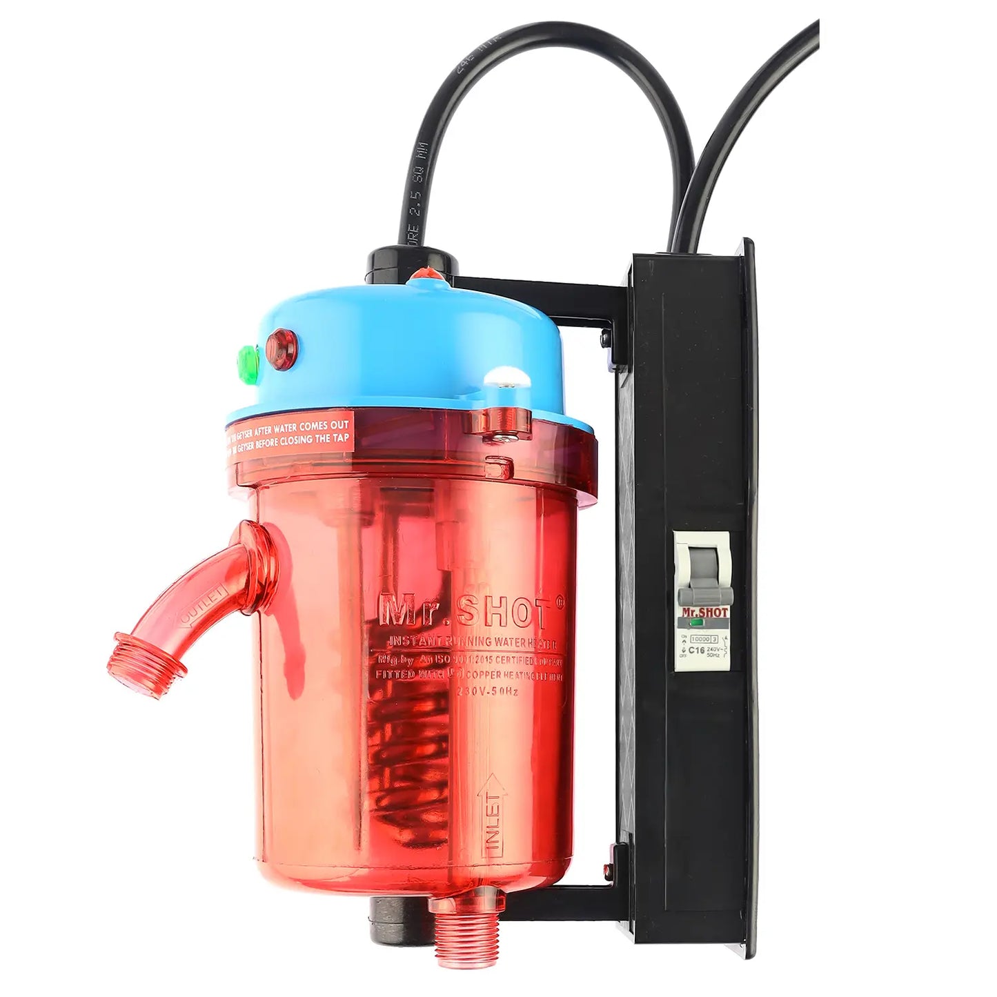 Mr.SHOT® Vikram Pro Runner |  Premium transparent model with built-in MCB | BLUE