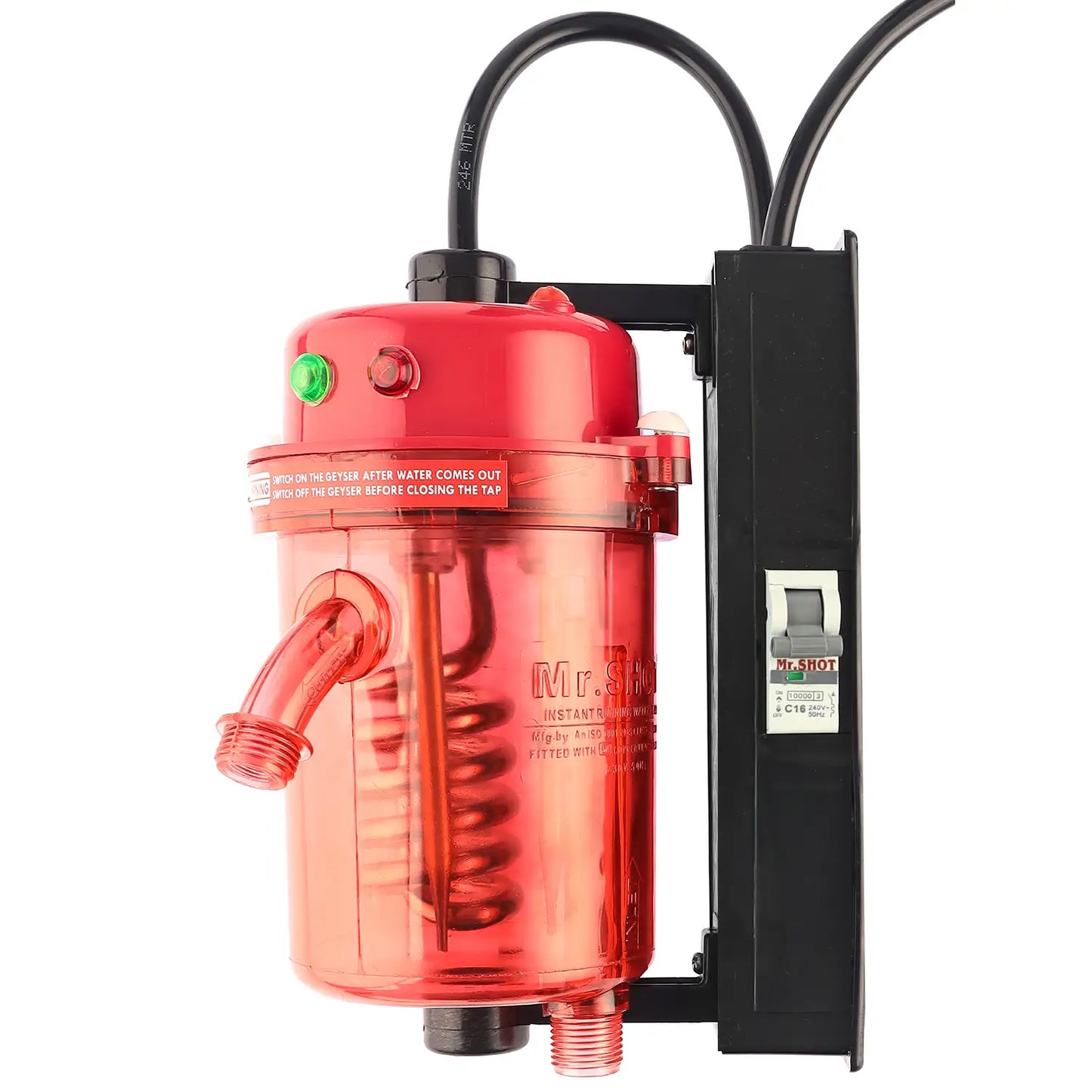 Mr.SHOT® Vikram Pro Runner |  Premium transparent model with built-in MCB | PINK
