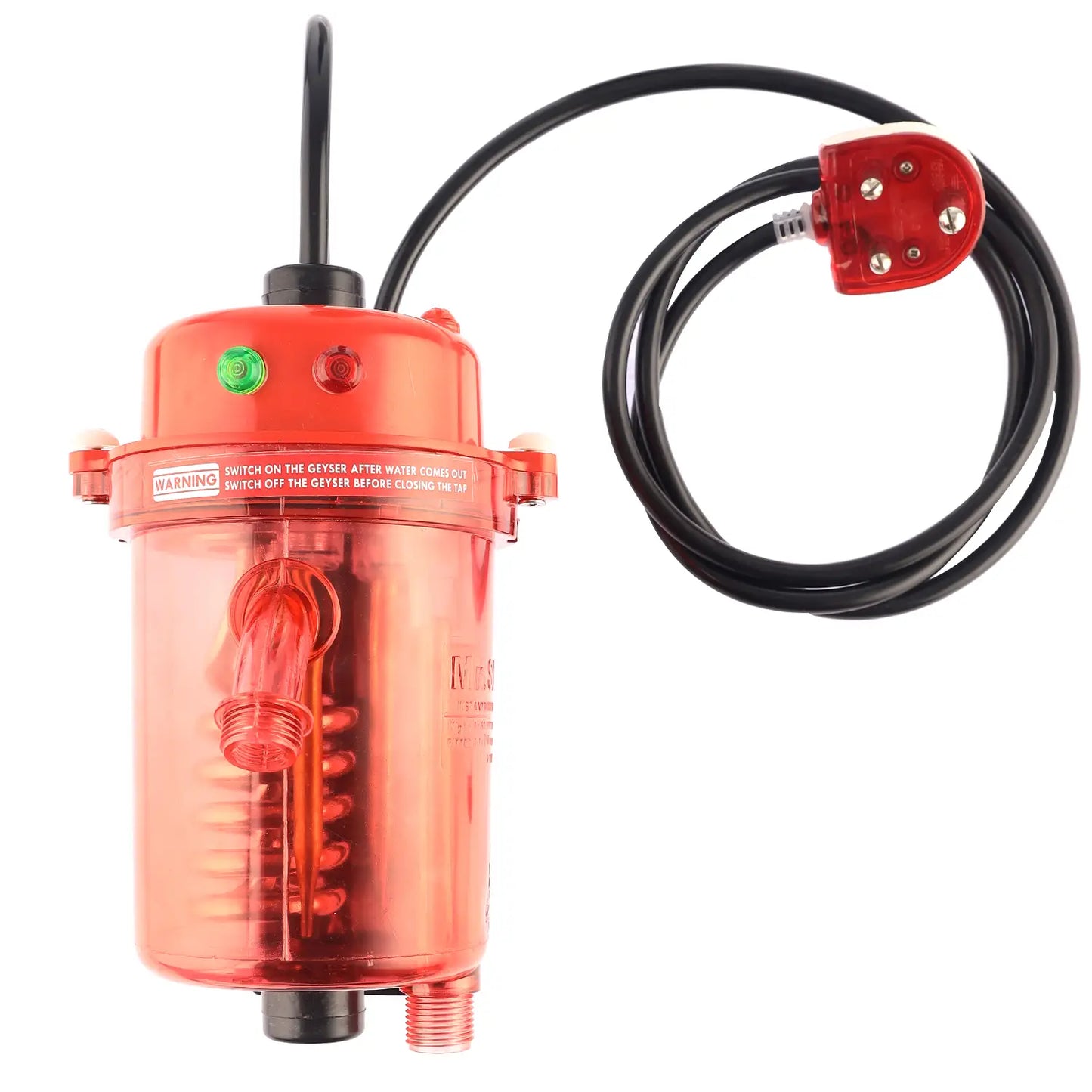 Mr.SHOT® Vikram Pro Runner |  Premium transparent model with built-in MCB | RED