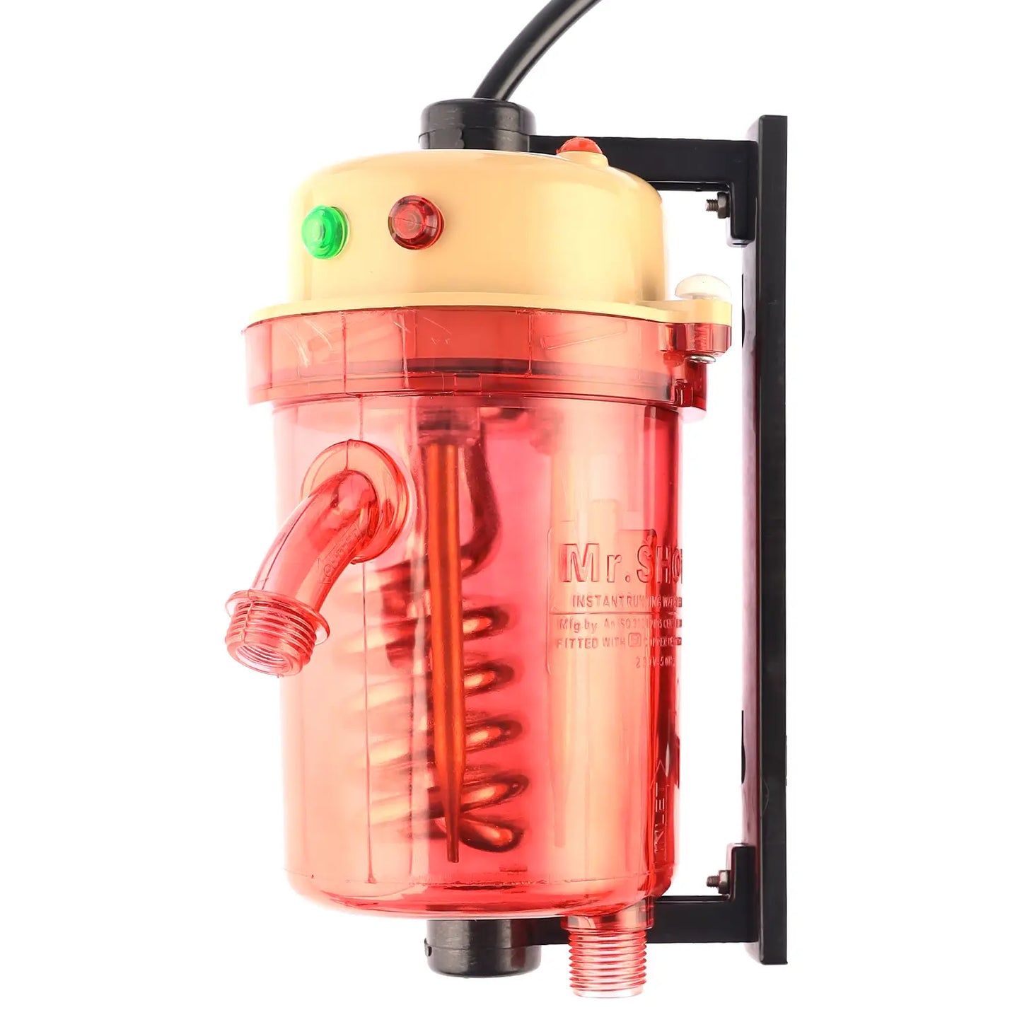Mr.SHOT® Vikram Pro Walker | Premium transparent instant water heater with dual thermostat | BIEG