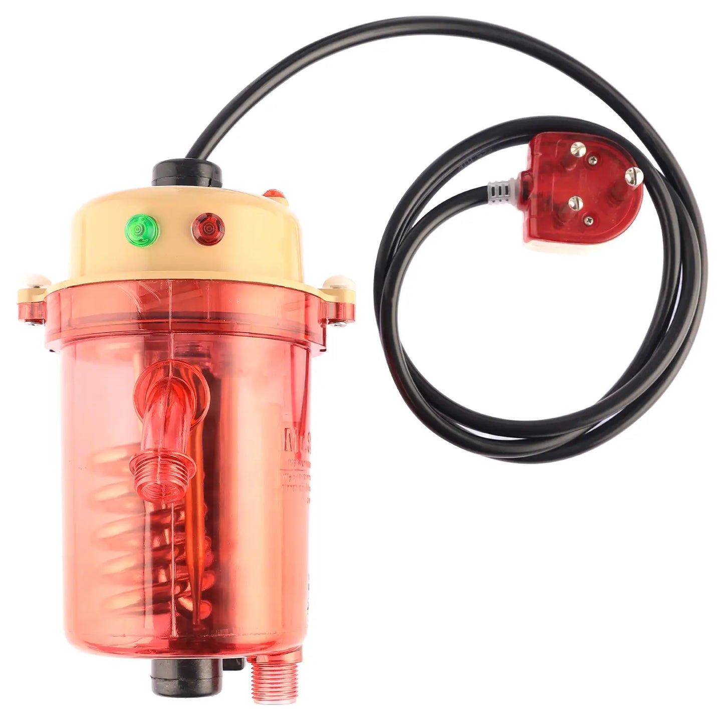 Mr.SHOT® Vikram Pro Walker | Premium transparent instant water heater with dual thermostat | BIEG