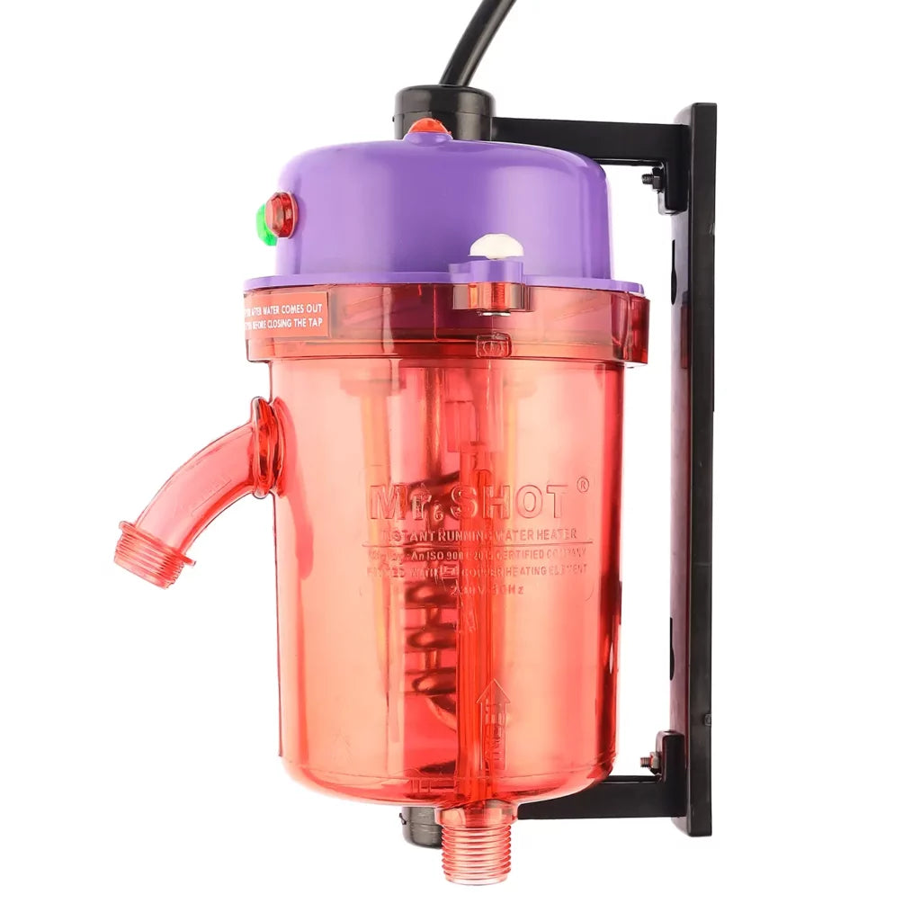 Mr.SHOT® Vikram Pro Walker | Premium transparent instant water heater with dual thermostat | LAVENDER