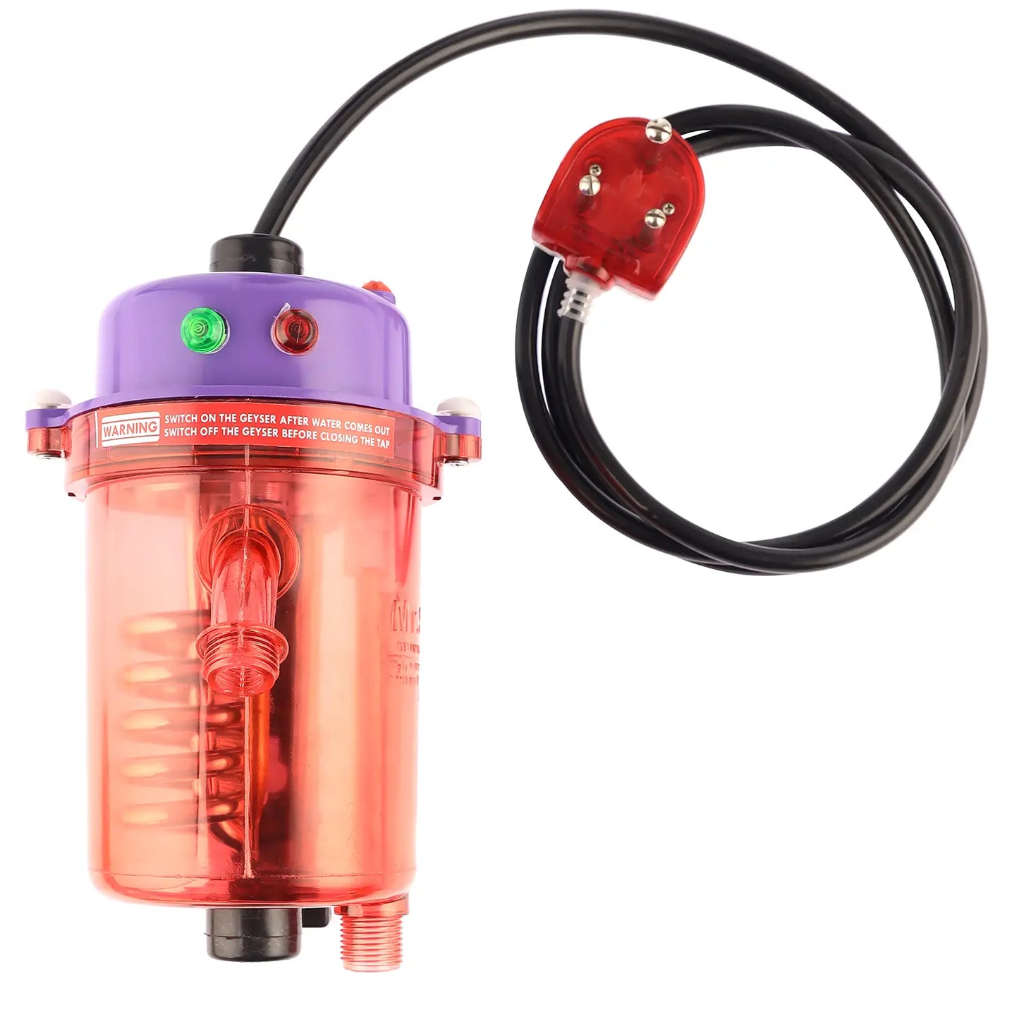 Mr.SHOT® Vikram Pro Walker | Premium transparent instant water heater with dual thermostat | LAVENDER