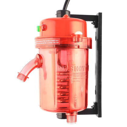 Mr.SHOT® Vikram Pro Walker | Premium transparent instant water heater with dual thermostat | RED