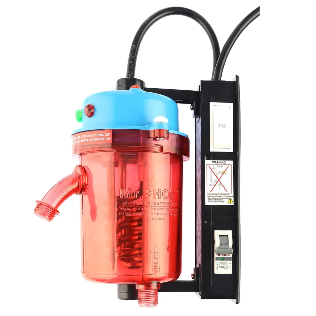 Mr.SHOT® Vikram Pro Winner | Flagship premium transparent model with ON/OFF switch and MCB | BLUE