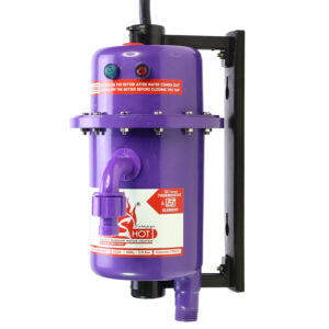 MR.SHOT® CLASSIC Instant Running Water Heater, Made of First Class ABS Plastic, Manual Reset Model, Violet Color