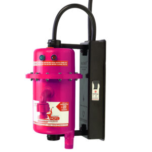 MR.SHOT® MAX (16 A MCB inbuilt) Instant Running Water Heater | Made of first class ABS plastic | Auto Cut Off and Manual Reset Thermostat | (3000W, ISI Certified) | PINK