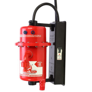 MR.SHOT® MAX (Fitted with MCB) Instant Running Water Heater ABS Plastic, Auto Cut Off and Manual Reset, Inlet and Outlet Thread (RED COLOR)